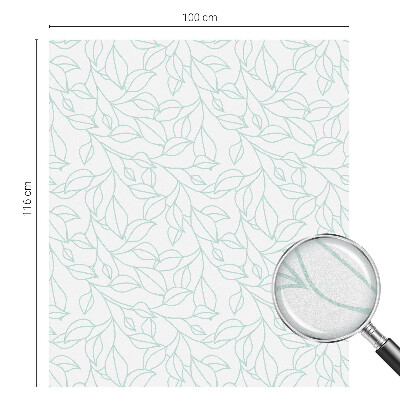 Frostfilm med dekorativt mönster Delikata blad