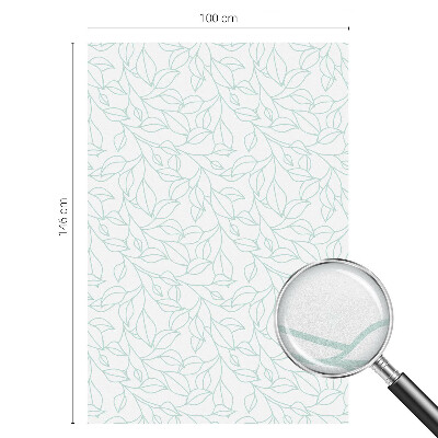 Frostfilm med dekorativt mönster Delikata blad