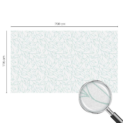 Frostfilm med dekorativt mönster Delikata blad