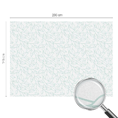 Frostfilm med dekorativt mönster Delikata blad