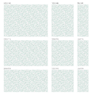 Frostfilm med dekorativt mönster Delikata blad