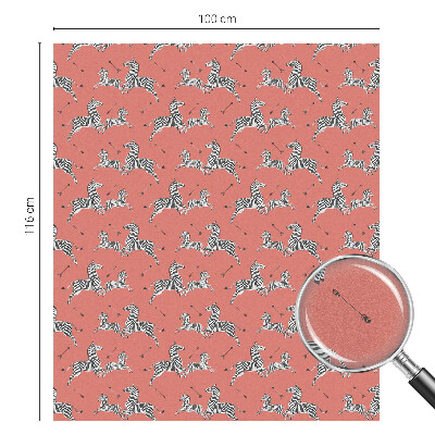 Frostfilm med dekorativt mönster Zebramotiv