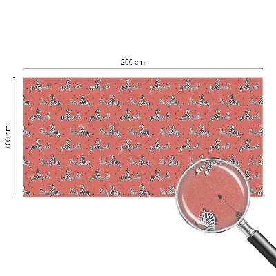 Frostfilm med dekorativt mönster Zebramotiv