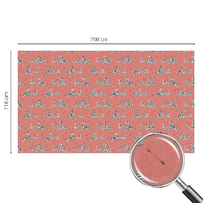 Frostfilm med dekorativt mönster Zebramotiv