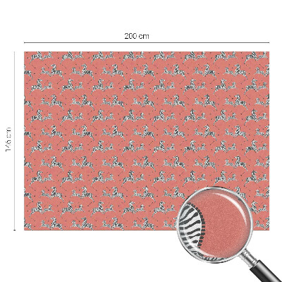 Frostfilm med dekorativt mönster Zebramotiv