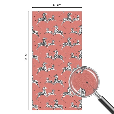 Frostfilm med dekorativt mönster Zebramotiv