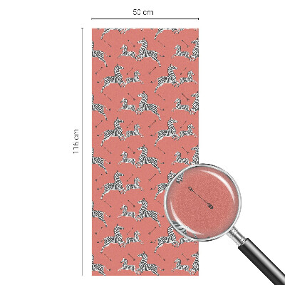 Frostfilm med dekorativt mönster Zebramotiv