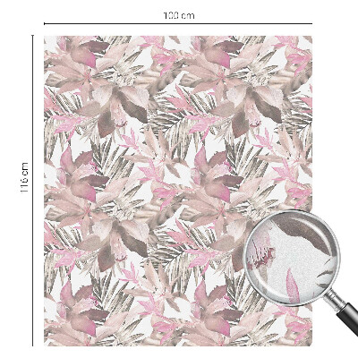 Solfilm fönster insynsskydd Pastellblommor