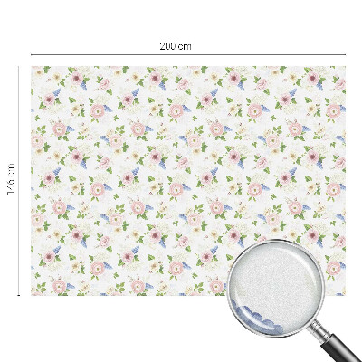 Dekorplast till fönster mosaik Blommönster