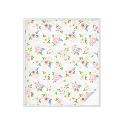 Dekorplast till fönster mosaik Blommönster