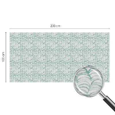 Frostad fönsterfilm med färgat mönster Grön våg