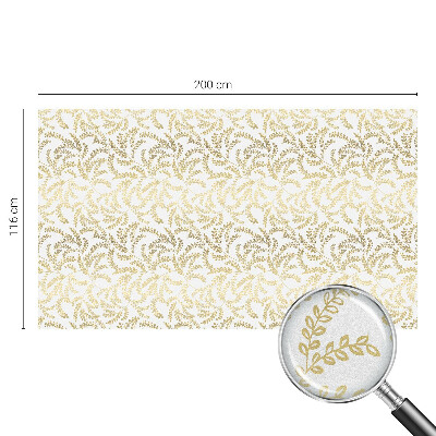 Frostad fönsterfilm med färgat mönster Växtmönster