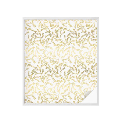 Frostad fönsterfilm med färgat mönster Växtmönster