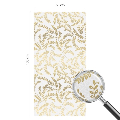 Frostad fönsterfilm med färgat mönster Växtmönster