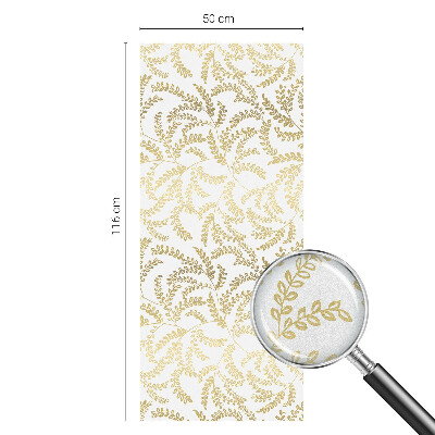 Frostad fönsterfilm med färgat mönster Växtmönster