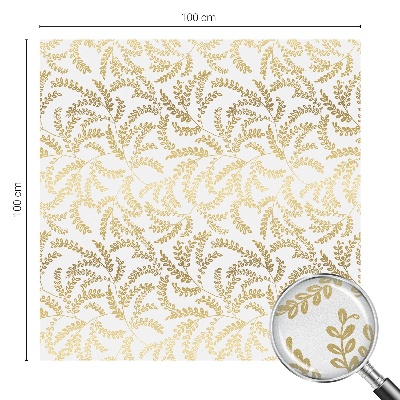 Frostad fönsterfilm med färgat mönster Växtmönster