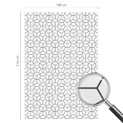 Dekorplast till fönster mosaik Geometriska kuber