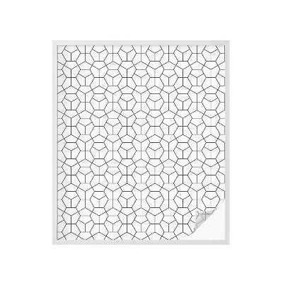 Dekorplast till fönster mosaik Geometriska kuber