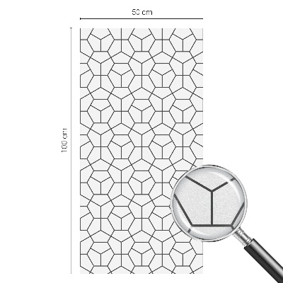 Dekorplast till fönster mosaik Geometriska kuber