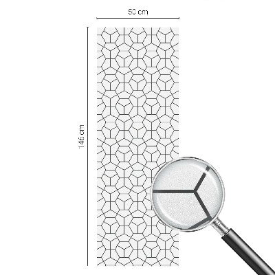 Dekorplast till fönster mosaik Geometriska kuber