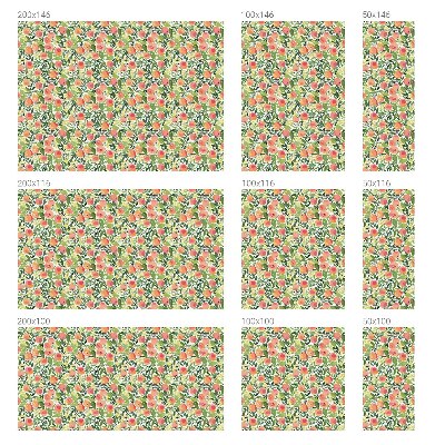 Fönsterfilm med mosaikmönster Fruktmönster