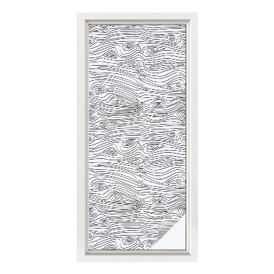 Dekorplast till fönster mosaik Trälinjer