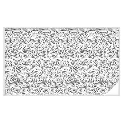 Dekorplast till fönster mosaik Trälinjer