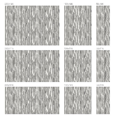 Fönsterfilm med mosaikmönster Vertikala ränder