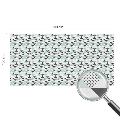 Frostfilm med dekorativt mönster Triangulära mönster