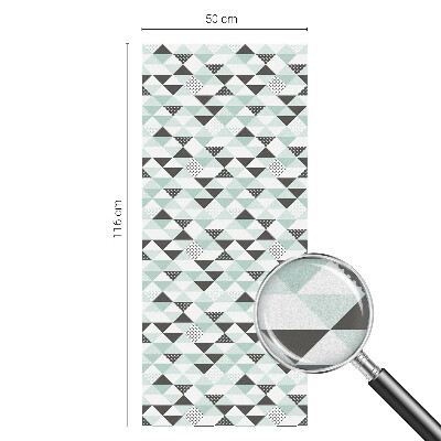 Frostfilm med dekorativt mönster Triangulära mönster