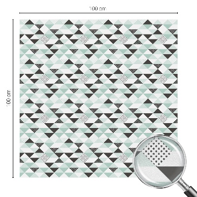 Frostfilm med dekorativt mönster Triangulära mönster