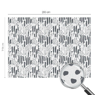 Dekorplast till fönster mosaik Ränder och prickar