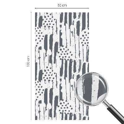 Dekorplast till fönster mosaik Ränder och prickar