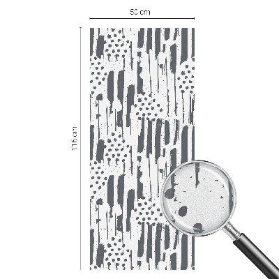 Dekorplast till fönster mosaik Ränder och prickar