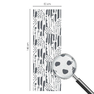 Dekorplast till fönster mosaik Ränder och prickar