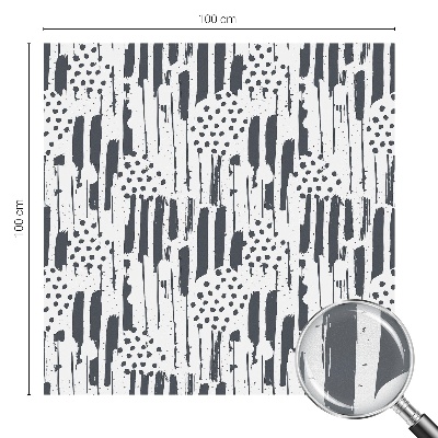 Dekorplast till fönster mosaik Ränder och prickar