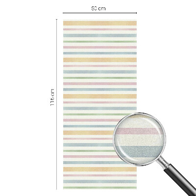 Solfilm fönster insynsskydd Pastellränder