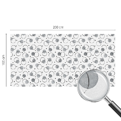 Frostad fönsterfilm med färgat mönster Grå hjul