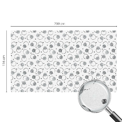 Frostad fönsterfilm med färgat mönster Grå hjul