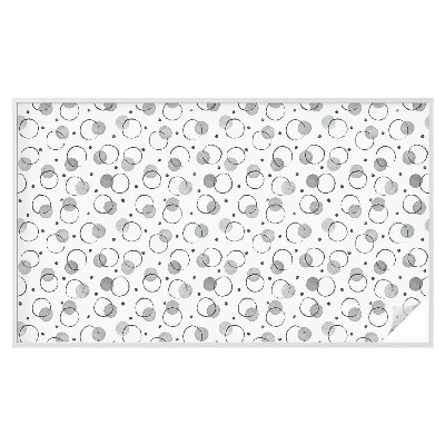 Frostad fönsterfilm med färgat mönster Grå hjul