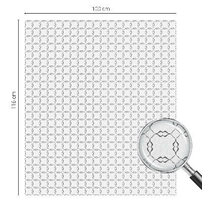 Frostfilm med dekorativt mönster Geometriska linjer