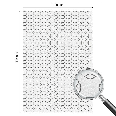 Frostfilm med dekorativt mönster Geometriska linjer