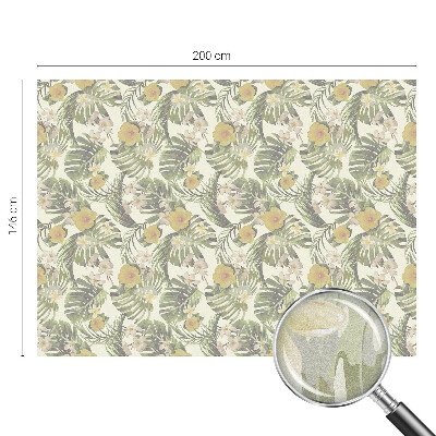 Fönsterfilm med mosaikmönster Tropiskt tema