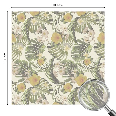 Fönsterfilm med mosaikmönster Tropiskt tema