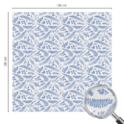 Frostad fönsterfilm med färgat mönster Ormbunkeblad