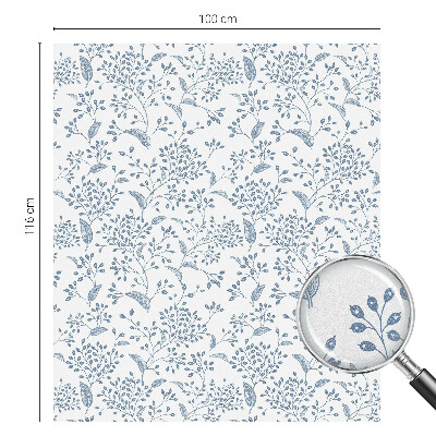 Frostfilm med dekorativt mönster Växtmotiv