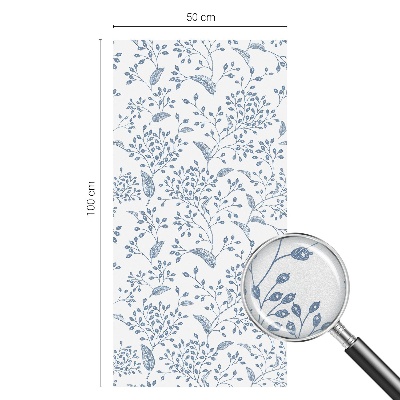 Frostfilm med dekorativt mönster Växtmotiv