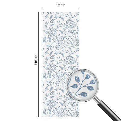 Frostfilm med dekorativt mönster Växtmotiv