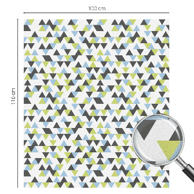 Fönsterfilm med mosaikmönster Geometriska trianglar