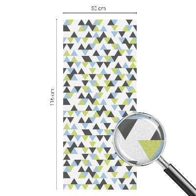 Fönsterfilm med mosaikmönster Geometriska trianglar